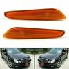 2x Amber Front Bumper Side Marker Light Lamp For Mercedes W211 E-Class 2007-2009