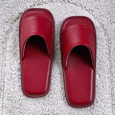 Большой размер 2024 новые тапочки плоская подошва мужские и женские домашние напольные нескользящие офисные сандалии на один палец