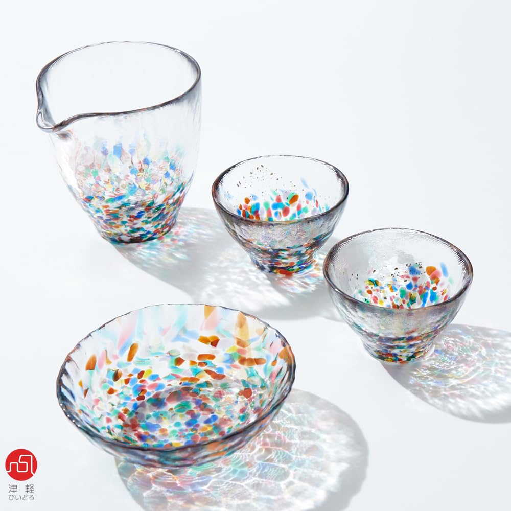 ADERIA Tsugaru Vidro Nebuta Liquor Gold Cosmetic Made in Sake Холодный подарок на новоселье, на пенсию, на день рождения FS71551 Набор, лист, коробка, Япония, сакэ,