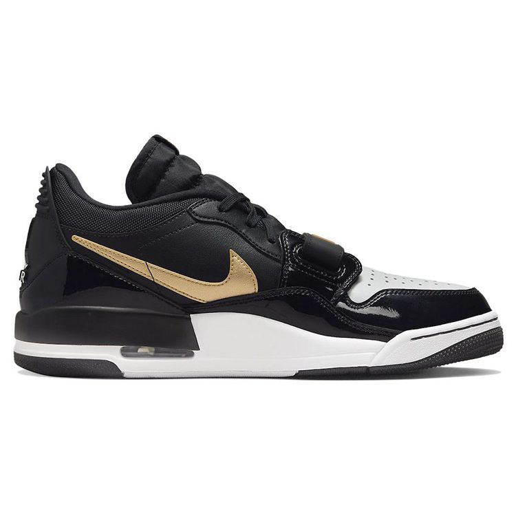 Кроссовки мужские Air Jordan Legacy 312 Low Черный Металлический Золотой Белый CD7069-071