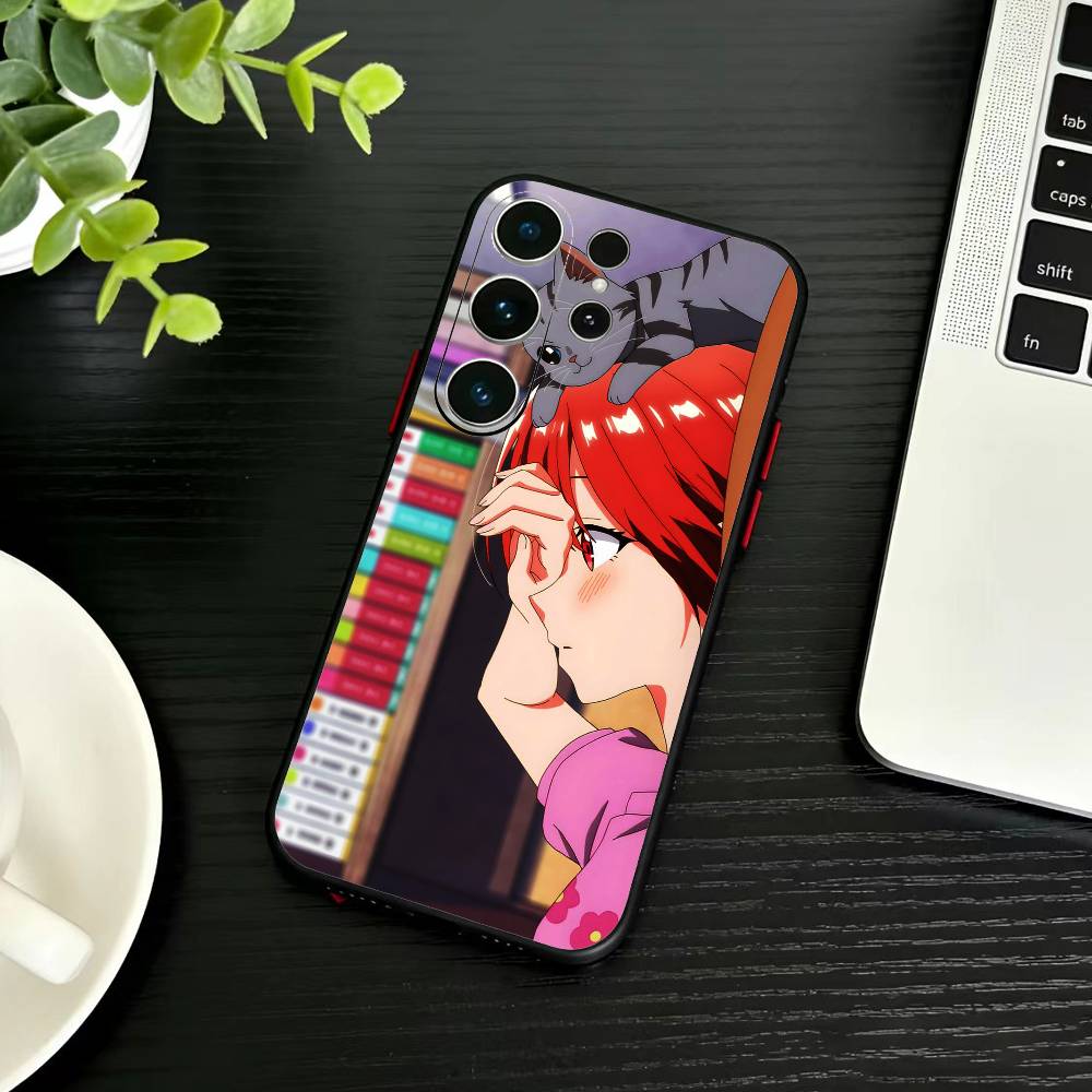 Чехол для телефона Kino Himari и Asanagi Yori Для Samsung S26,S25,S24,S23,S22,S21,S20,S30,Ultra,Plus,Fe,Note,5G Черный Чехол