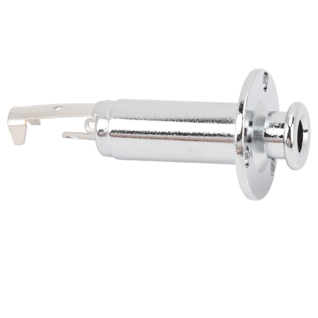 6.35mm Electric Guitar Mono Endpin Output Jack Brass Alloy High Sensitivity EQ Equalizer Output Socket Connection Port