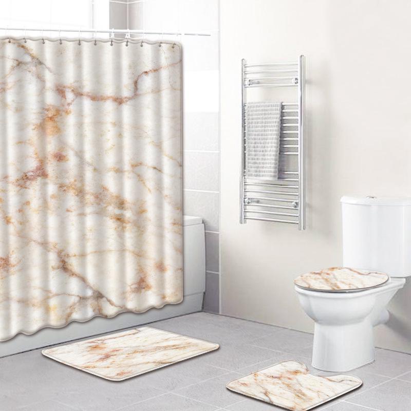 Принт с текстурой мрамора Коврик для ванной противоскользящий Коврик для душа Комбинация Ковер в европейском и американском стиле