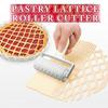 Large Pizza Silk Hob Easy To Clean Lightweight Lattice Roller Cutter with Hanging Hole DIY Kitchen Baking Tool for Pizza Bread Pie Dough Cheese Pasta