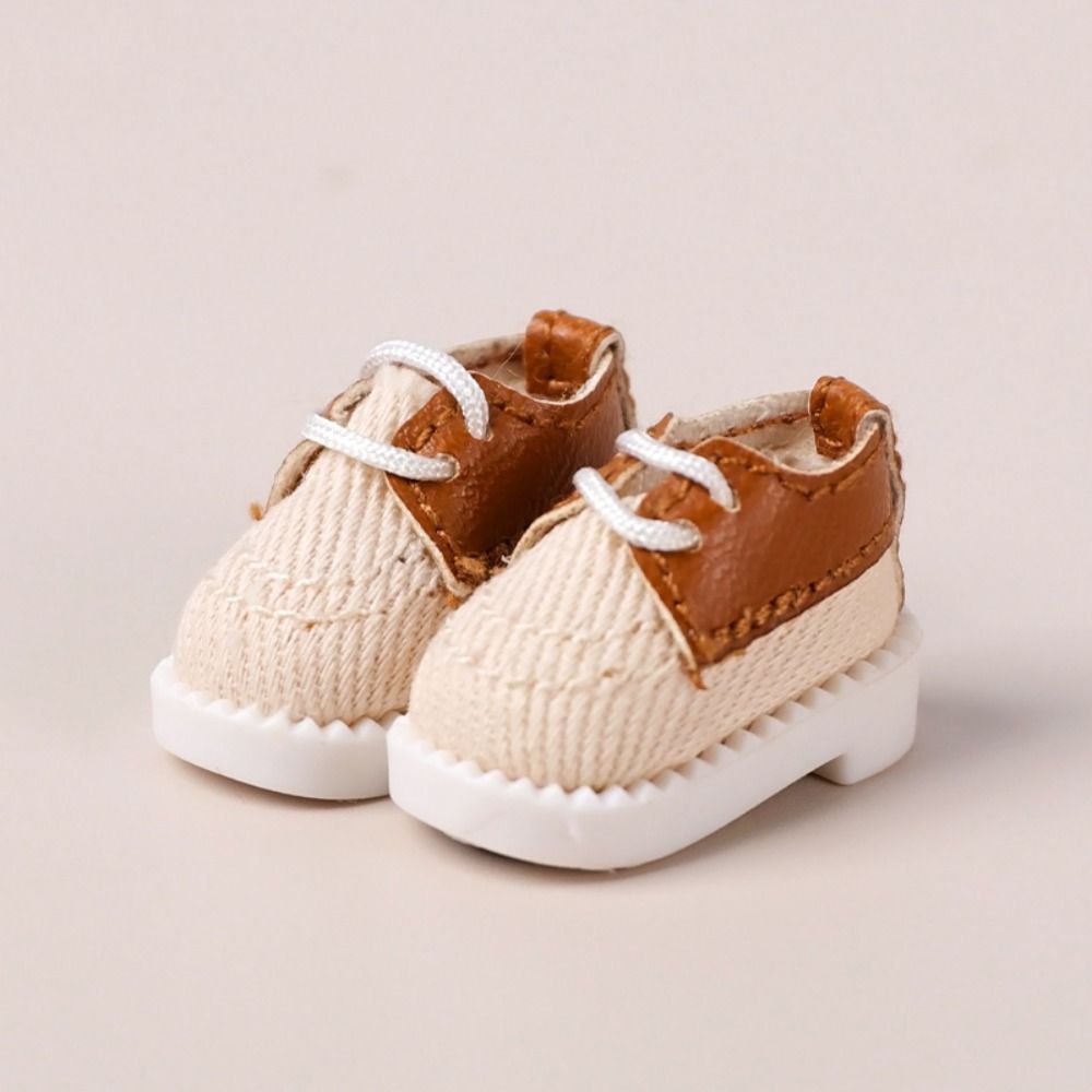 1 Pair Leather 1/12 Bjd Doll Shoes Canvas 1/12 Bjd Casual Shoes Lovely Obitsu 11 Doll Shoes  Molly