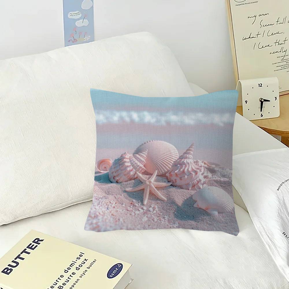 Serene Seaside Scenes Personalized picture text home decorative pillows Household Gifts xcm