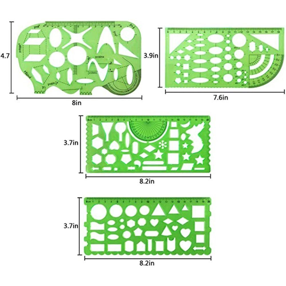 3/4/6/9/11/13 шт. план дома техническая архитектурная линейка новый дизайн чертежный измерительный инструмент в корпусе
