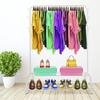 Premium Rack 2 Stand Nyana Home Coat Rack 158x110x39cm, 1 Hanging Bar 8 Side Hooks 2 Lower Shelves