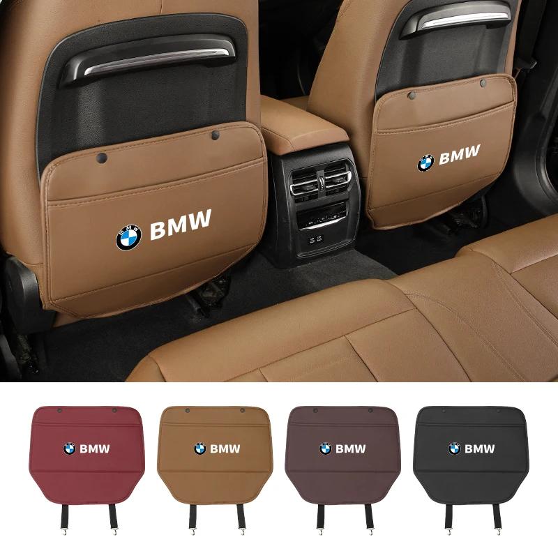 Car Sticker 2025 Hot Car Seat Back Protection Anti-Kick Pad Rear Seat Organizer Storage Bag For BMW M3 M4 X1 X3 X5 X7 E39 E46 E6