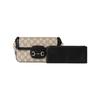 Gucci Horsebit 1955 Classic Print Leather Trim Mini Shoulder Bag Women shoulder bag Beige Dark-Brown 752002-FAD6L-9741