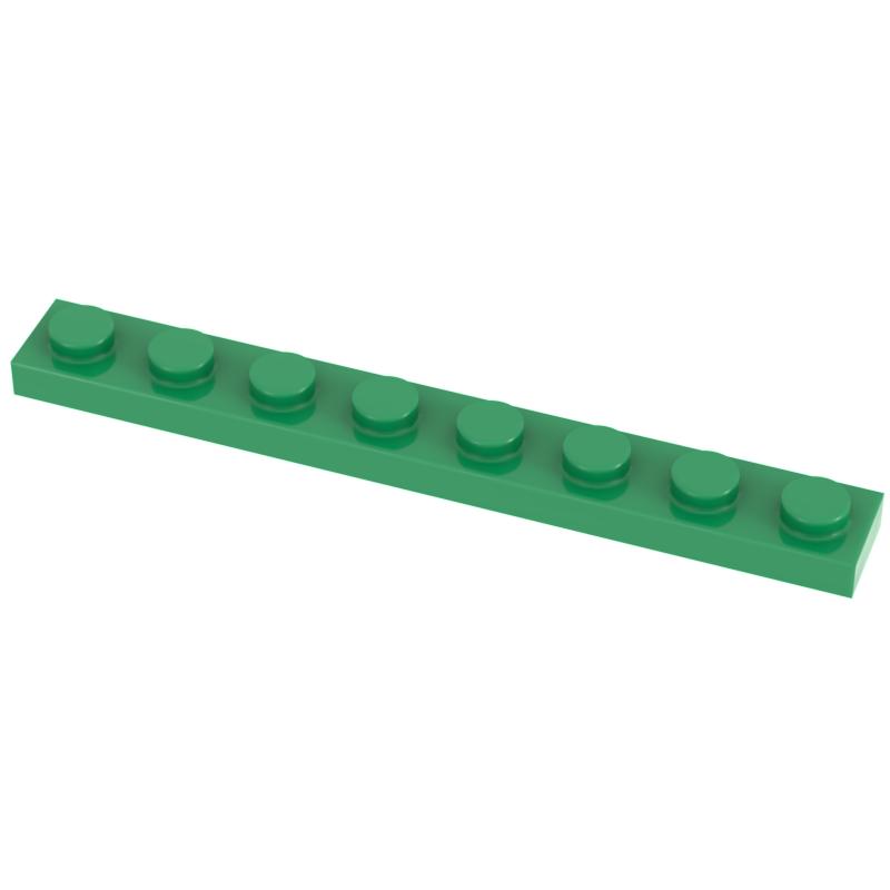 Funbrick 50 шт. Пластина 1x8 3460 Совместимая с Известными Строительными Блоками MOC DIY Классические Игрушечные Кирпичики