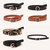 Женский набор ремней из искусственной кожи с металлической пряжкой для повседневной офисной носки