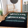 Philadelphia Eagles Customize Text Area Rug Suitable For Balcony Kitchen Dormitory Game Room Antislip Carpet Office Home Decor Spiritual Gift