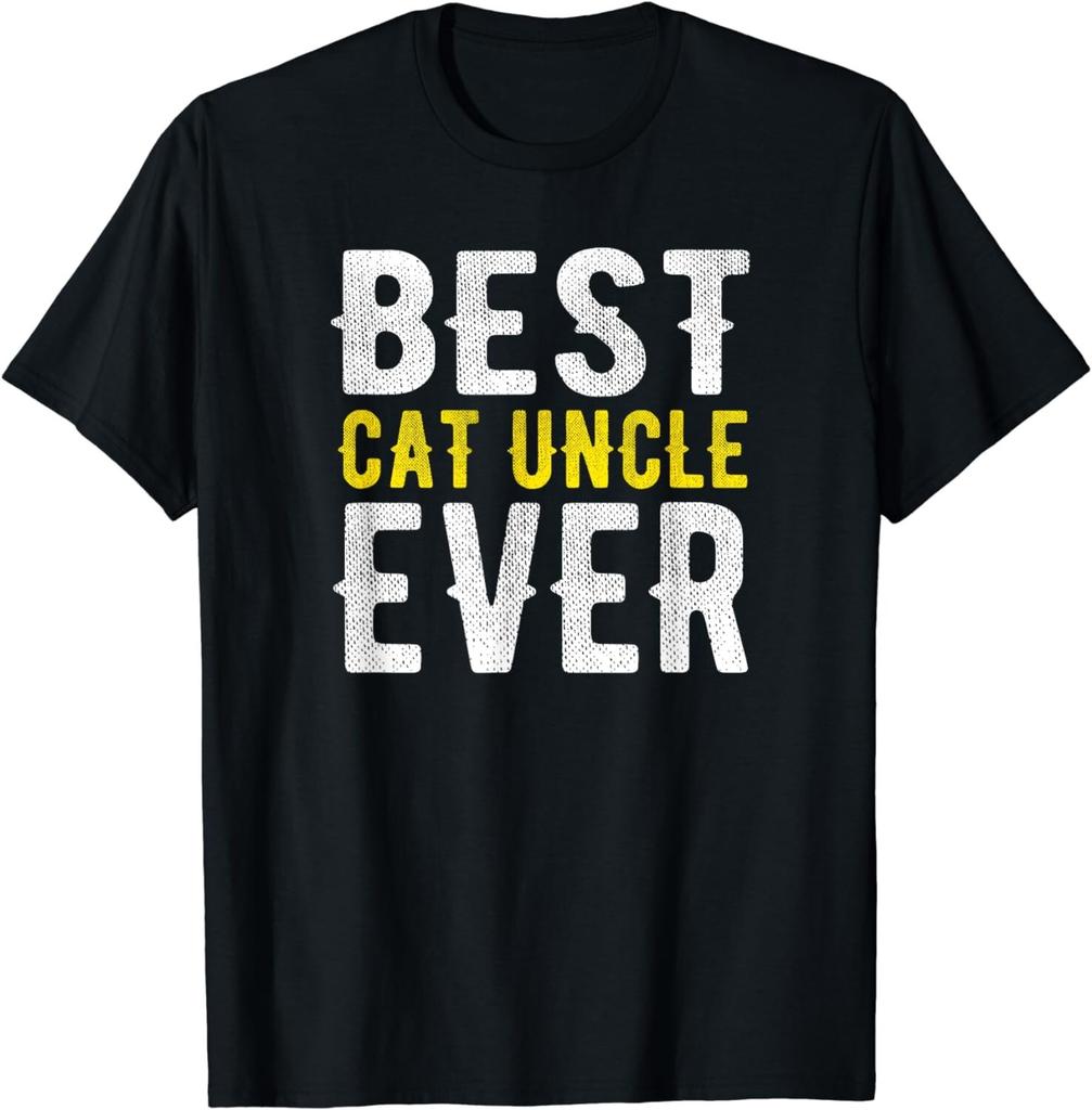 Funny Best Cat Uncle Ever Funny Gift Unisex T-Shirt