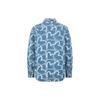 Evisu FW22 Рубашка с длинным рукавом с принтом по всей поверхности с карманами Мужские рубашки Джинсово-синий 2EAHTM2SL177RXDN