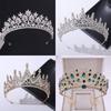 New Rhinestone Crown Headdress Bride Elegant European and American Luxury Wedding Dinner Wedding Style Crown