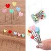 100 ШТ. Полезные мини-иглы Разноцветные швейные булавки Сердечко Лоскутное шитье Квилтинг