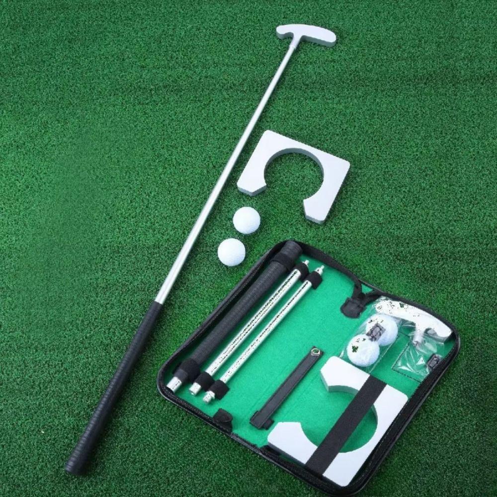 Aluminum Golf Putter Set Detachable Putter Portable Golf Trainer Golf Push Rod Outdoor Training