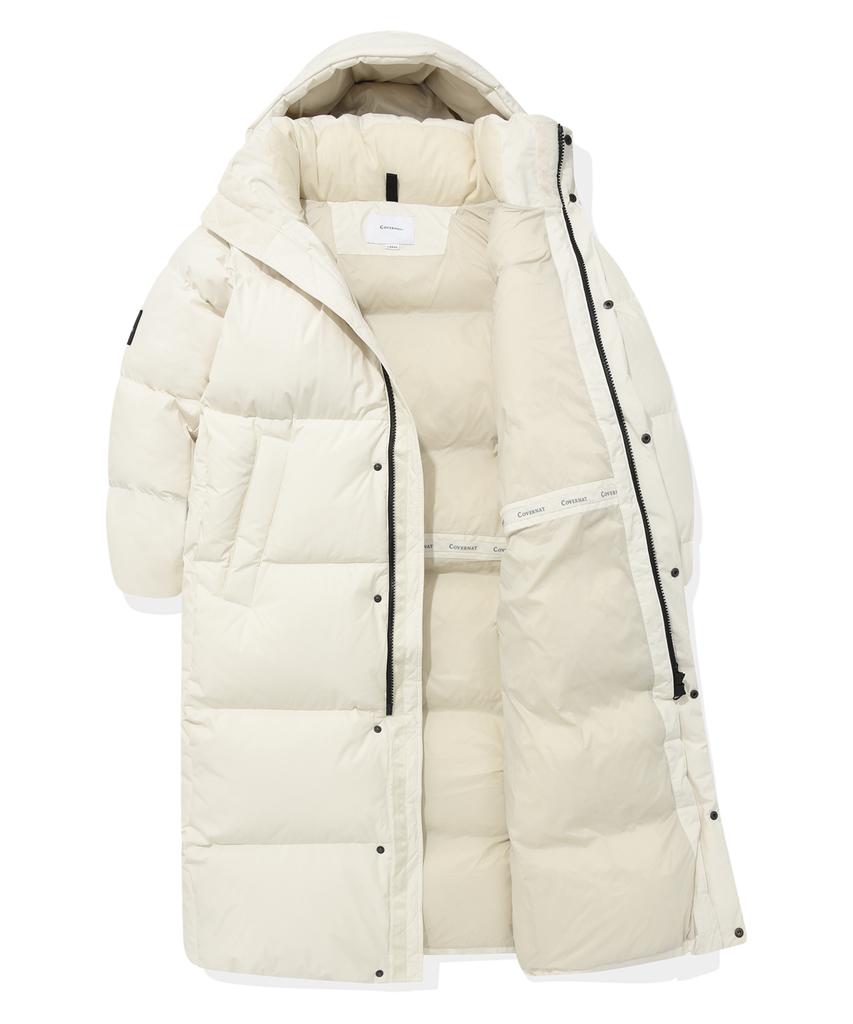 Covernat Rds Civic Long Down Parka Ivory