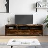 VidaXL TV Stand Smoked Oak 150x30x44.5 Cm Engineered Wood 831289