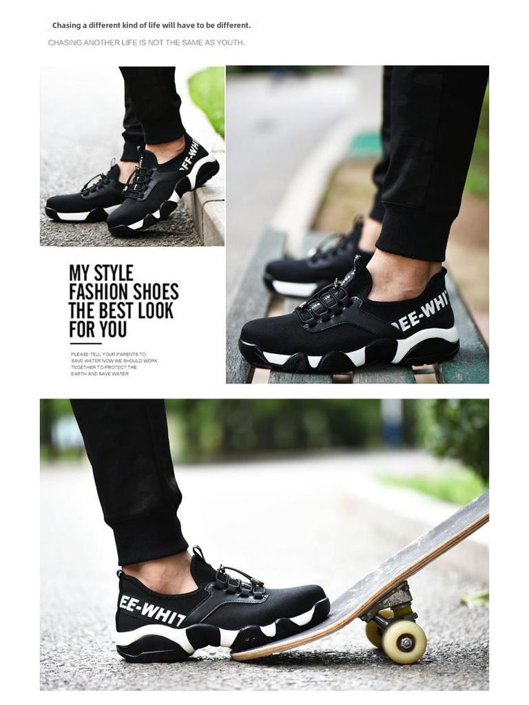 Дышащие летние рабочие туфли со стальным носком — защита от ударов, проколов, нескользящая подошва из кевлара, легкие, удобные, износостойкие.