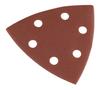 Papiery ścierne delta na rzep 93 x 93 mm, P220, 5 szt., z 6 otworami