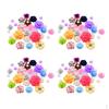 200x Resin Flowers Colored Floral Button For Jewelry Making Phone Case