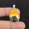 Bumble Bee Jasper Pendant Original Gemstone Pendant 925 Sterling Silver Pendant Jasper Handmade Jewelry For Gift Latest Design Pendant