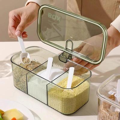 Интегрированный набор кухонных приправ: Соль, глутамат натрия, перец банки для хранения