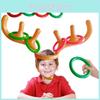 Inflatable Reindeer Horn Hat Toss Game For Christmas Party Fun And Family Engagement