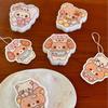 Rilakkuma Cartoon Dishwashing Sponge - Compressed Wood Pulp Cotton Scrubber