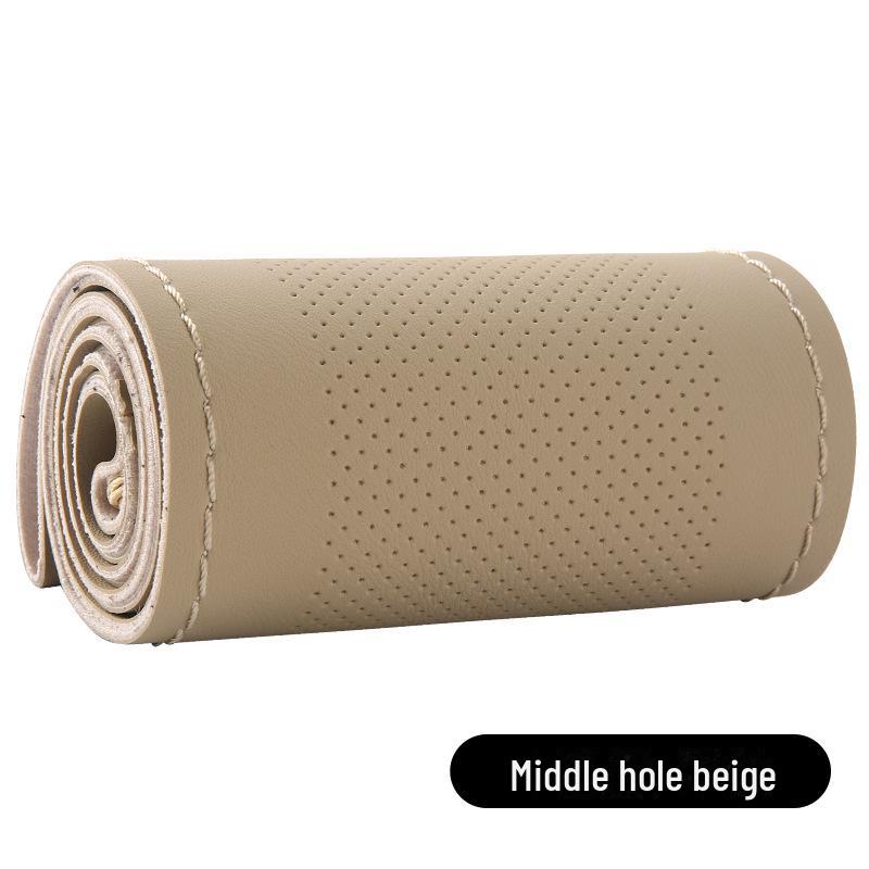 Высокоэластичный кожаный чехол на руль, сшитый вручную, универсальный, на все сезоны