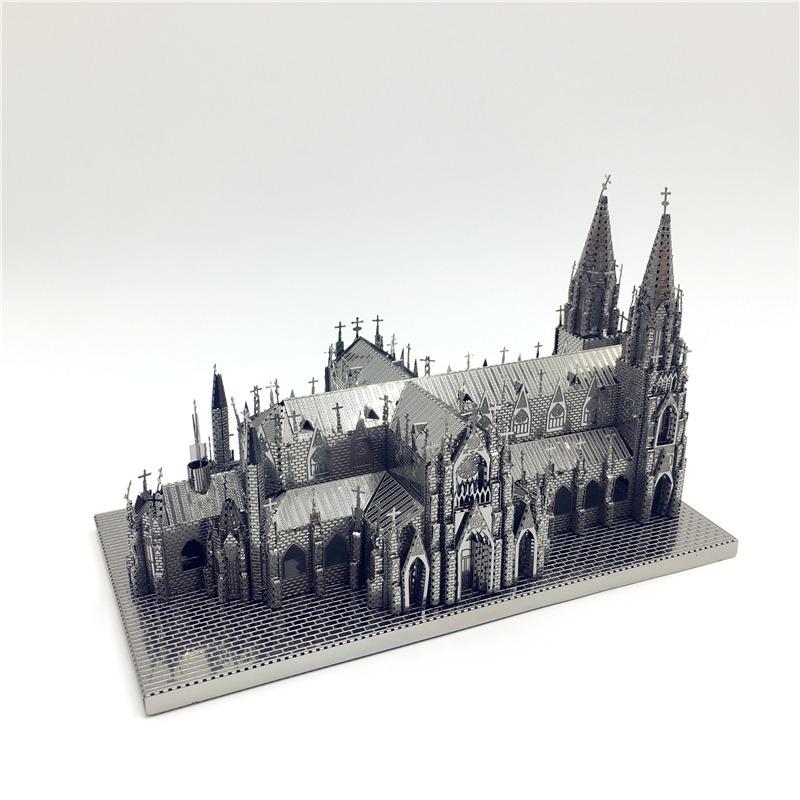 Металлическая сборка Модель St. Комплекты моделей собора Святого Патрика DIY 3D лазерная резка пазл игрушка креативные игрушки
