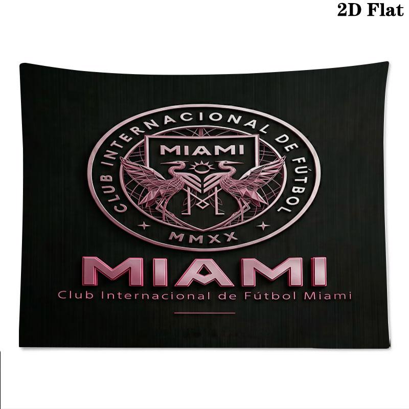 Inter Miami CF Wall Tapestry Aesthetic Wall Hanging Printed Fabric Blanket Decorative Tapestries for Bedroom Living Room Home Decor