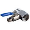 Tee Inlet Water Purifier Ball Valve 1/4'' 1/2'' Quick Connector Tap Durable Faucet Control Switch