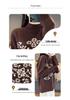 Women's High Neck Snowflake Wool Sweater - Autumn/Winter Color Block Knit Top
