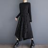Plus Size High Waist Vintage Black Spring Autumn Casual Loose Long for Woman Skirts Womens Skirt