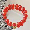 10Mm Natural Chalcedony Agate Design Bracelet Bracelet