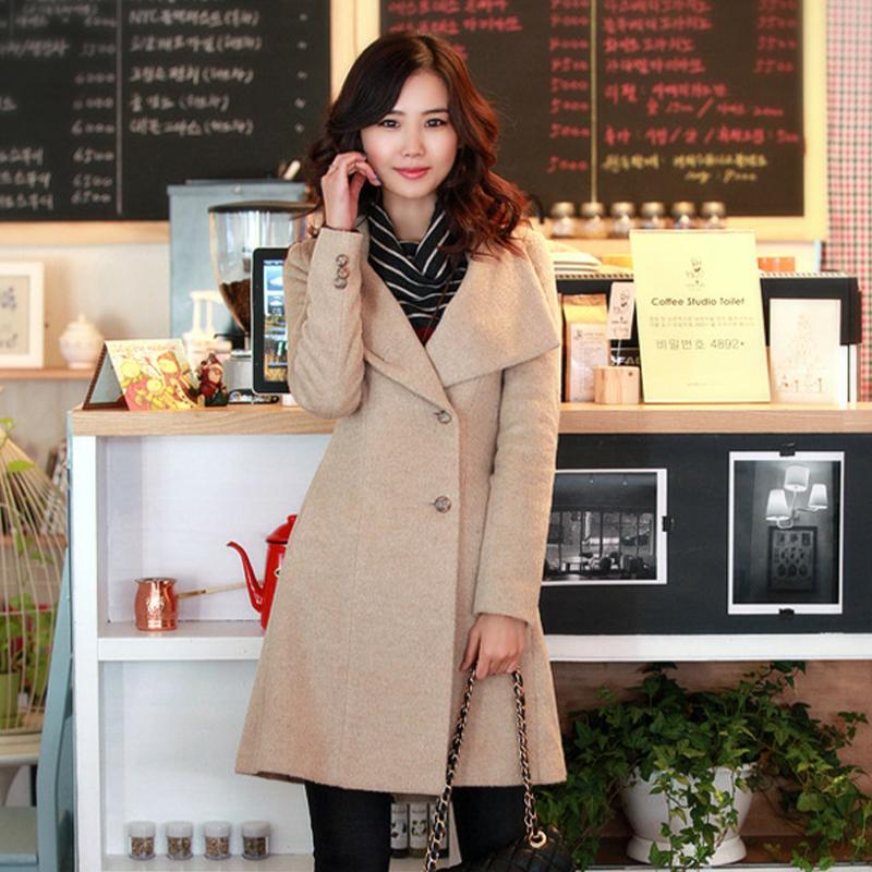 Women Fashion Coat Ladies Autumn and Winter Warm Overcoat Cotton Fashion Windbreak Coat
