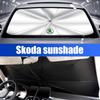 Автомобильный солнцезащитный козырек на лобовое стекло для Skoda Octavia Kamiq Rapid Scala Roomster YETI Солнцезащитный козырек с УФ-защитой Автомобильные аксессуары для интерьера
