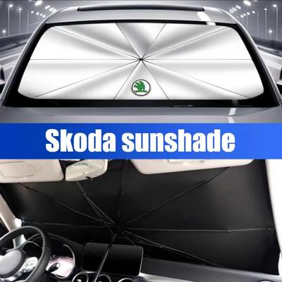 Автомобильный солнцезащитный козырек на лобовое стекло для Skoda Octavia Kamiq Rapid Scala Roomster YETI Солнцезащитный козырек с УФ-защитой Автомобильные аксессуары для интерьера