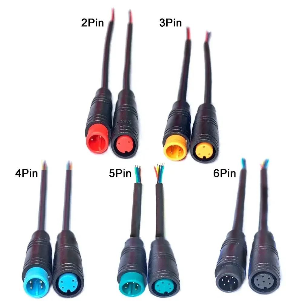Разъем Base Connector для кабеля 2/3/4/5/6 Pin 1 Комплект M8 Линия для лампы Водонепроницаемая сигнальная соединительная линия Для наружного использования Штекер для электровелосипеда Кабельные аксессуары