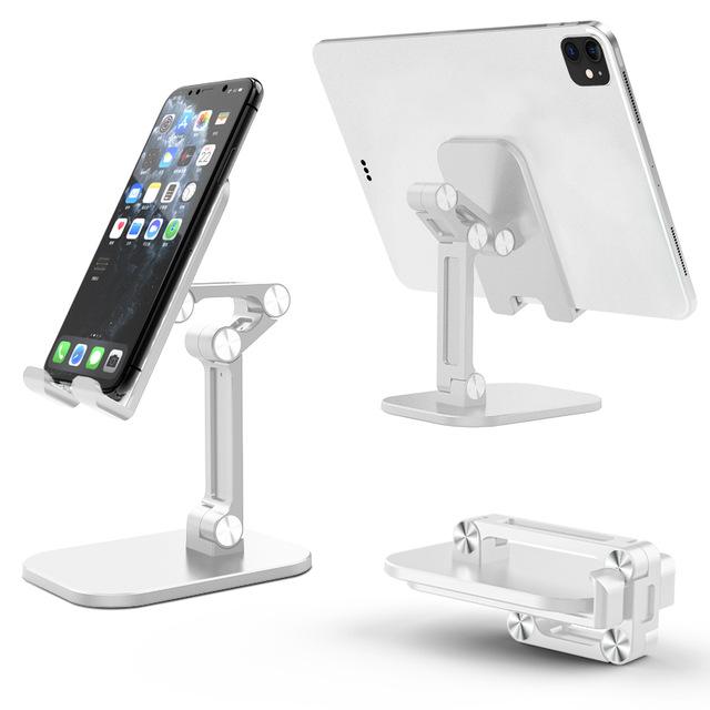 Foldable Mobile Phone Holder Three Sections Desktop Tablet Holder For IPhone IPad Samsung Xiaomi Universal Table Cellphone Stand