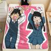 1 шт. Фланелевое одеяло с принтом «Kimi ni Todoke», Высококачественное, Для всех сезонов, Декор для дома, Тепло и уют, Идеально для рождественских подарков