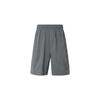 Solid Color Elastic Waist Casual Shorts Men Shorts Gray 1385514-025
