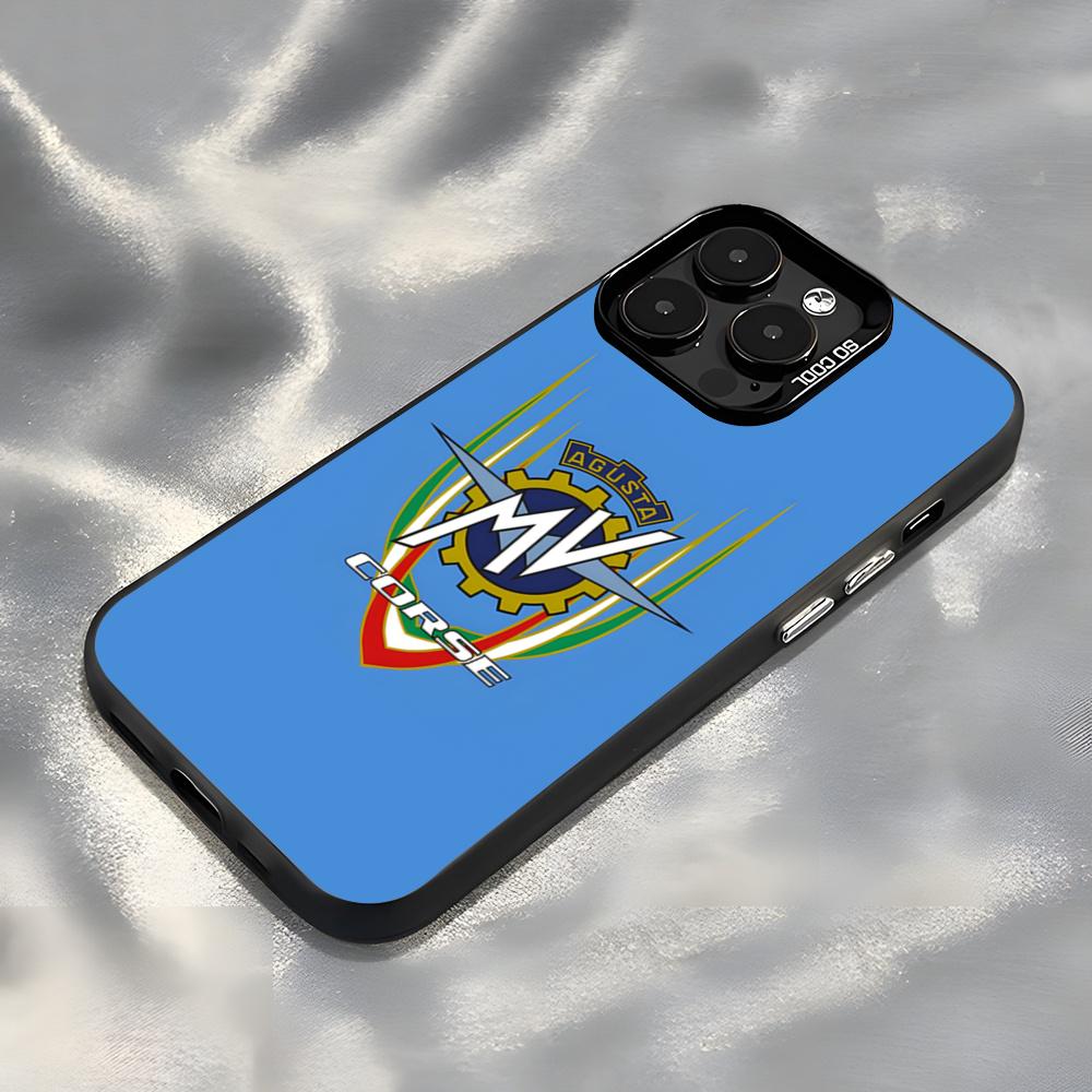 Motorcycle MVAgusta Phone Case For IPhone17 Air 16 15 14 Plus 13 12 11 Pro 7 8 XS Max XR Silver Black Bumper Case