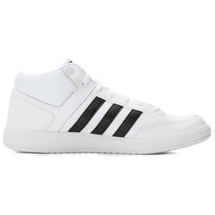 Adidas Cloudfoam All Court Mid Sports Versatile Non-Slip Durable Mid-Top Tennis Shoes Unisex Sneakers White BB9952