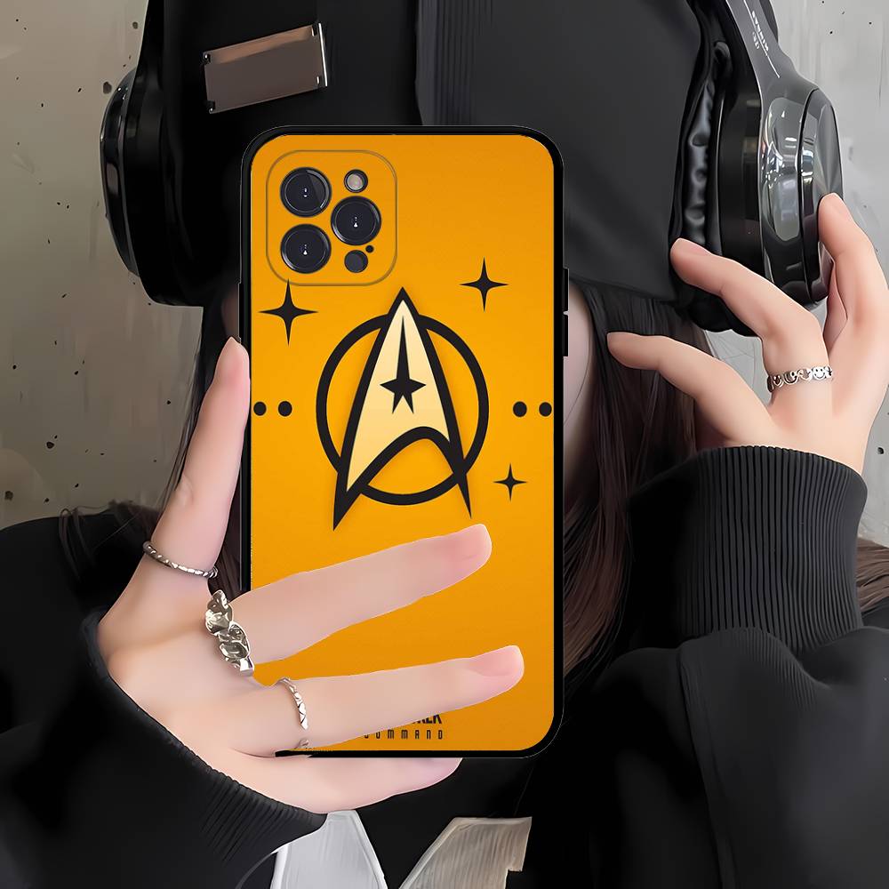 S-Star T-Trek Phone Case For IPhone 17 16 15 14 13 12 11 Pro Max Plus Mini Soft Black Cover
