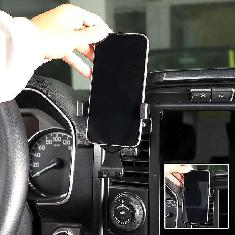 Автомобильный кондиционер, вентиляционное отверстие, кронштейн для мобильного телефона, подставка для GPS-телефона, подходит для Ford F150 2021 года, аксессуары для салона автомобиля
