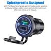 12V Quick Charge 3.0 USB C Car Charger Waterproof QC3.0 PD Fast Charger Socket Power Outlet for Car Motorcycle Boat Marine Bus